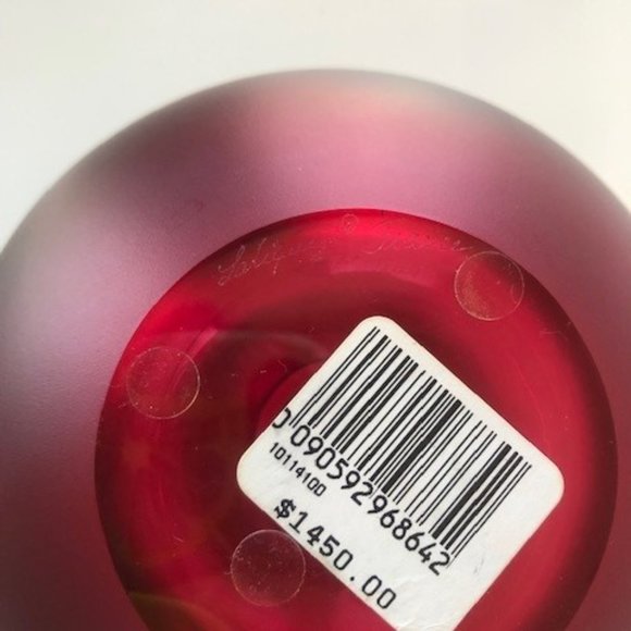 Lalique Pomme Red Perfume Bottle - Picture 3 of 4